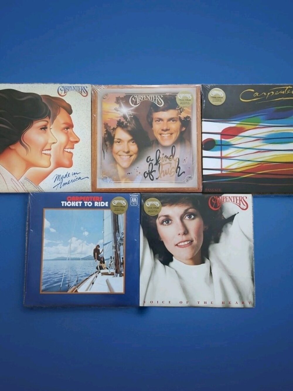 Lot of 5 Carpenters Records (New): A Kind of Hush, Made in America, Passage